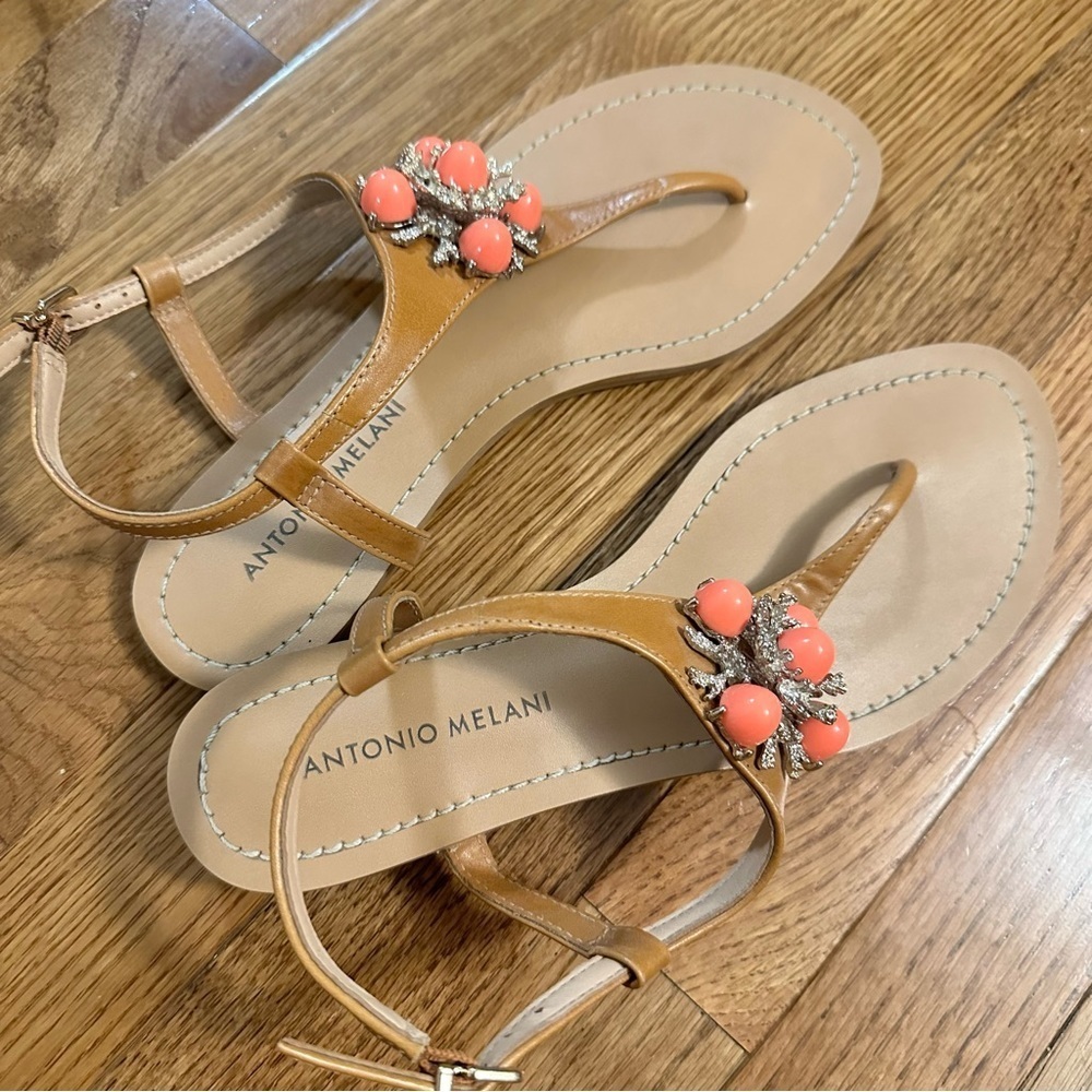 Antonio Melani Women’s Thong Sandals Sz 8M - Picture 2 of 6